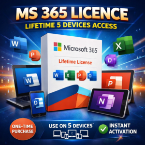 Microsoft Office 365 Professional Plus Lifetime License for 5 Devices